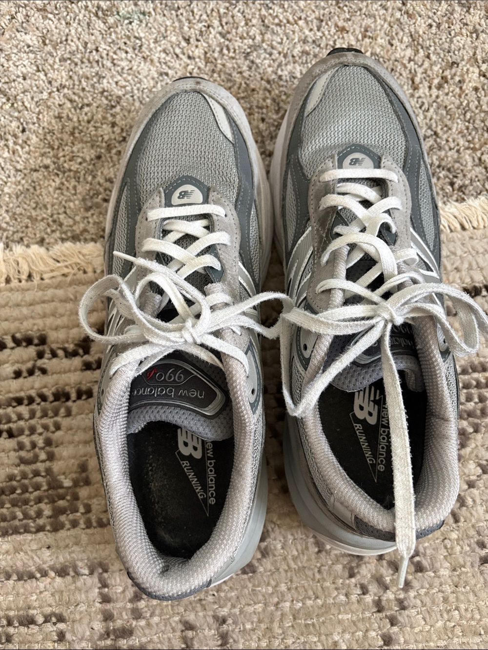 New Balance 990v6 Running Shoes Men's 11.5 2A Grey Made in USA M990GL6 - Picture 7 of 8